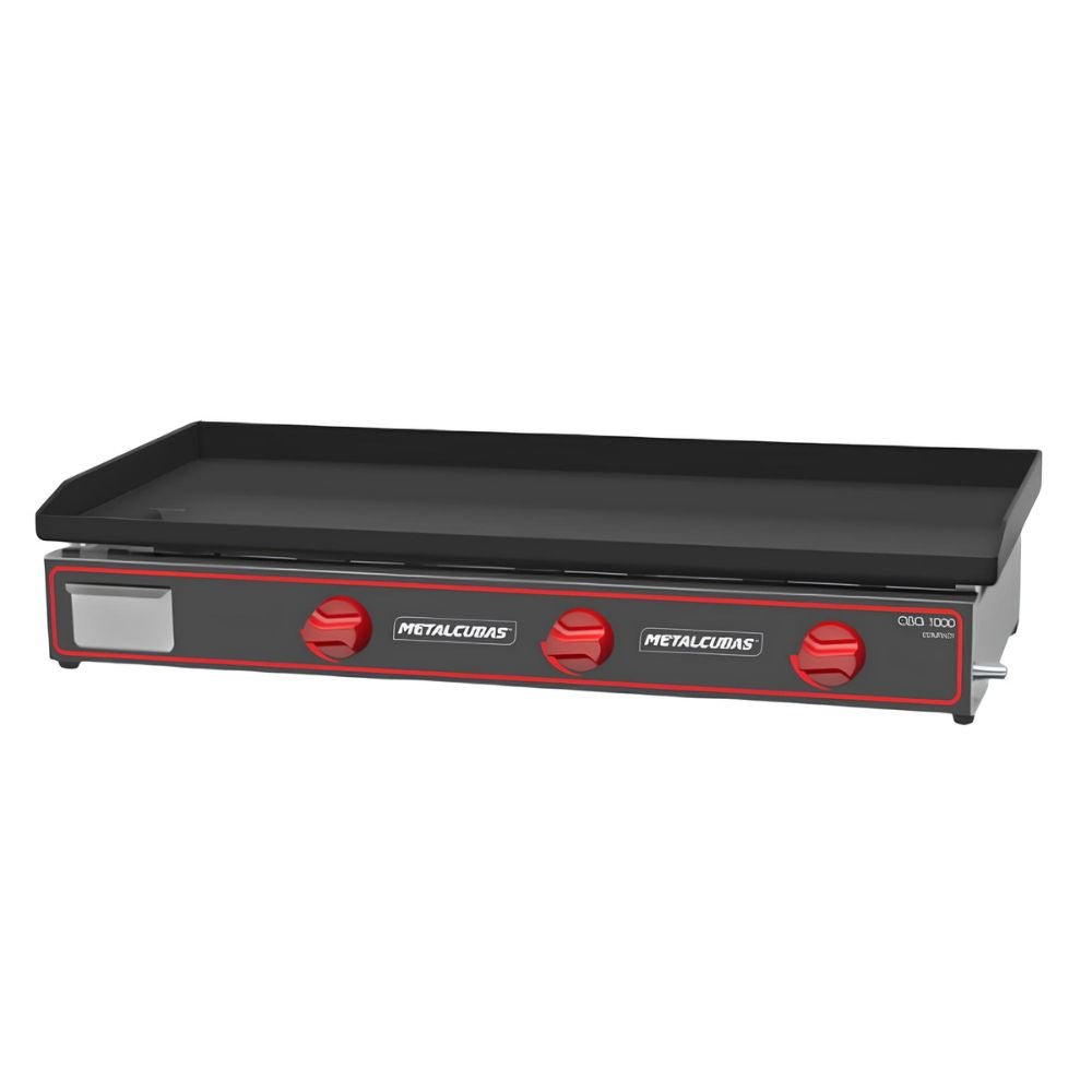 Plancha Metalcubas CBG1000C, plancha a gas compact, en acero inoxidable.