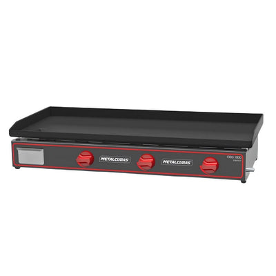 Plancha Metalcubas CBG1000C, plancha a gas compact, en acero inoxidable.