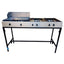 PLANCHA MINDEJAL MLM1599754470 | Plancha de 4 Quemadores | Frente 141 cm | Acero Inoxidable | Cocina Industrial Restaurante Negocio Carne Pollo Tacos Hamburguesas Hot Dog Tacos Barbacoa Tacos Dorados Tortas Panini Restaurante Comedor Cocina Industriales Negocio Fonda Taqueria Cenaduria
