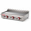 Plancha Delta 3-G, en acero inoxidable.