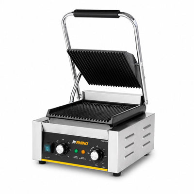 Plancha Rhino PLANPA-1800, plancha panini gril, en acero inoxidable.