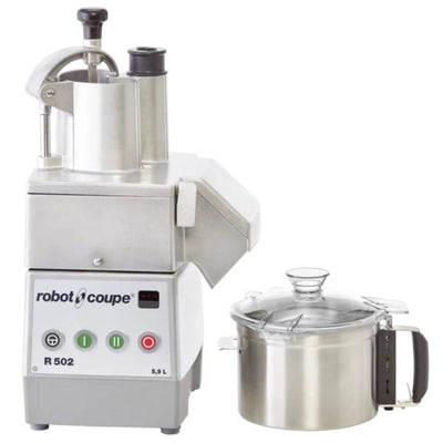 PROCESADOR DE ALIMENTOS ROBOT COUPE  R502 | Procesador de Alimentos | Trifásico | 5.9 Litros | Restaurantes Hoteles Comedores Procesador Alimentos Vegetales Cocinas Industriales Comedores Hotel Banquetes Preparación Cortar Rallar Moler