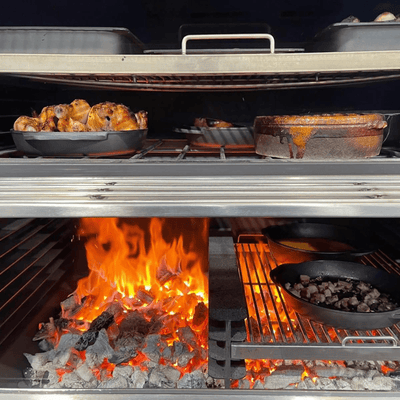 Pira 120 LUX SD/ED 120.108 Horno Vertical con Doble Puerta Extragrande para Carbon y Leña -  - Migsa - KitchenMax Store