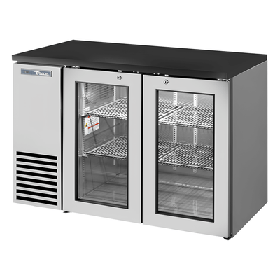 Refrigerador Bajo Barra True TBB-24GAL-48G-S-HC-LD, en acero inoxidable.