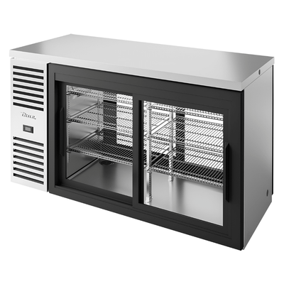 Refrigerador Bajo Barra True TBR60-PTSZ1-L-S-11-11-1, en acero inoxidable.