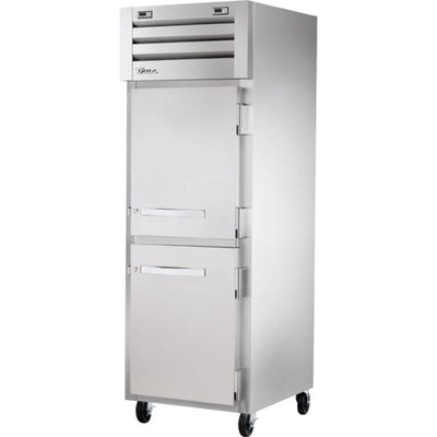 REFRIGERADOR CONGELADOR TRUE STR1DTA-2HS-HC | Refrigerador Congelador Vertical Dual | 2 Medias Puertas Solidas | Acero Inoxidable Aluminio | Restaurante Cocina Industrial  Restaurante Lácteos Industrial Cocina Cremería Comercios Insumos Carnicería Hotel Panadería Refresquero Latas Bar Abarrotes