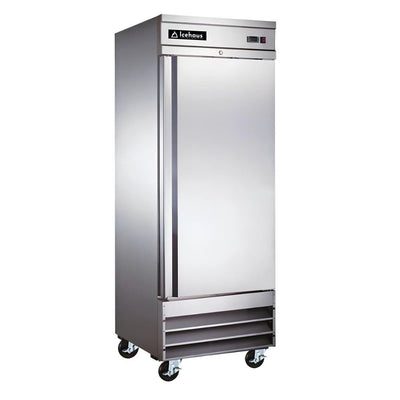 Refrigerador Icehaus RV-1PS-SS-01, refrigerador vertical, en acero inoxidable.