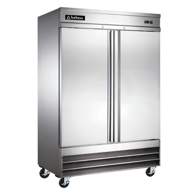 Refrigerador Icehaus RV-2PS-SS-01, refrigerador vertical, en acero inoxidable.