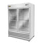 REFRIGERADOR RHINO REVECRI-47 | Refrigerador Vertical | 2 Puertas Cristal | Capacidad: 41.3 Pies Cúbicos | Cocina Hotel Restaurante