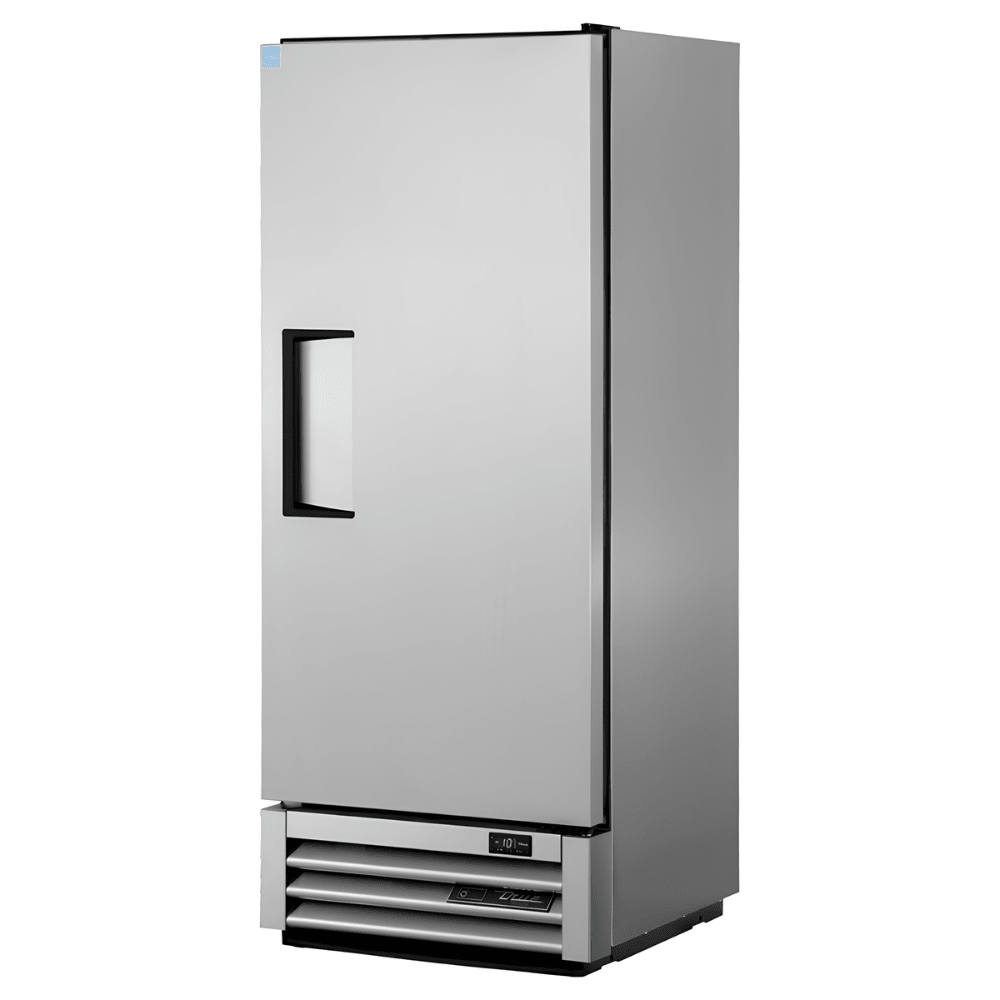 Refrigerador True T-12F-HC, refrigerador vertical, en acero inoxidable.