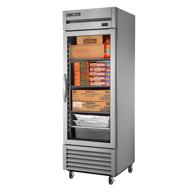 Refrigerador True T-23FG-HC~FGD01, refrigerador vertical, en acero inoxidable.