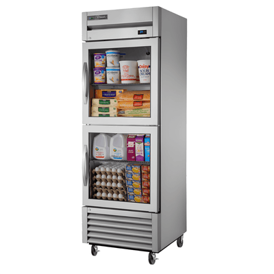 Refrigerador True TS-23G-2-HC~FGD01, refrigerador vertical, en acero inoxidable.