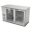 REFRIGERADOR ASBER ABBC-58 G-HC / SG-HC | Refrigerador Contra Barra | Eléctrico | 2 Puertas Cristal | 4 Parrillas | Acero Inoxidable | 19 Pies Cúbicos | Bar Tienda Bistró