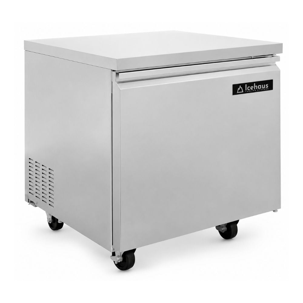Refrigerador Bajo Barra Icehaus RBB-1P-SS-01, en acero inoxidable.