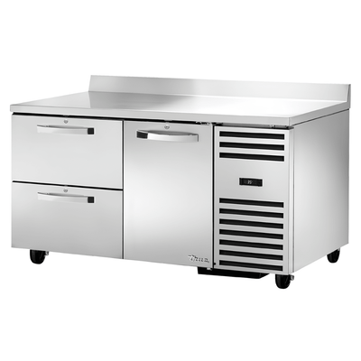 Refrigerador Bajo Mostrador True TWT-60-32D-2-HC~SPEC3, en acero inoxidable.