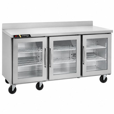 Refrigerador Mesa de Trabajo Centerline CLUC-72R-GD-WTLLL, 18.80 pies cúbicos, en acero inoxidable.