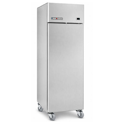 Refrigerador Teknikitchen IAG701, en acero inoxidable.
