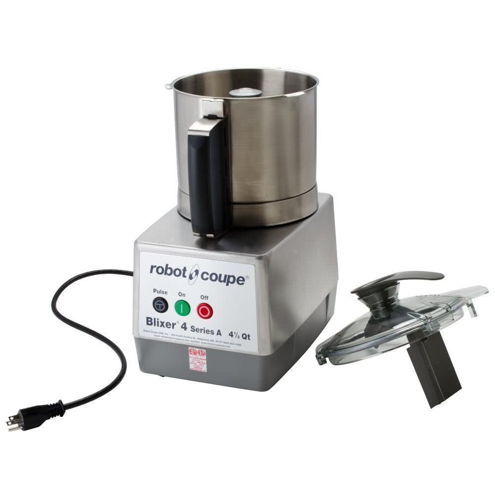 Robot Coupe BLIXER 4 Procesador Alimentos Monofásico Tazón Acero Inoxidable de 4.5L 1.5 HP - Procesadores Alimentos / Ralladores / Cortadores - Robot Coupe - KitchenMax Store