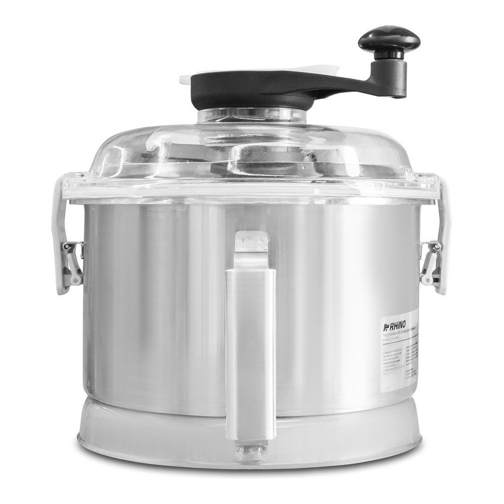 TAZÓN RHINO TAZ-5PRO | Tazón para Procesador Combinado | Capacidad 5.5 L | Brazo Raspador Integrado | Acero Inoxidable | Restaurante Cocina Industrial