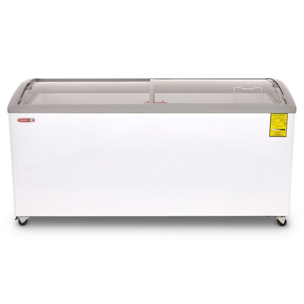 Torrey CHC-180CR CCCHC180002 Congelador Horizontal Cofre 2 Puertas Cristal Curvo Corredizas Cuerpo Esmaltado - Congeladores - Torrey - KitchenMax Store