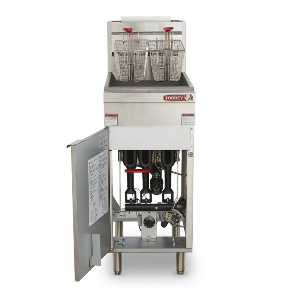 Torrey FRT-15G CQFRG015028 Freidora Gas 2 Canastillas 15 Litros Acero Inoxidable -  - Torrey - KitchenMax Store