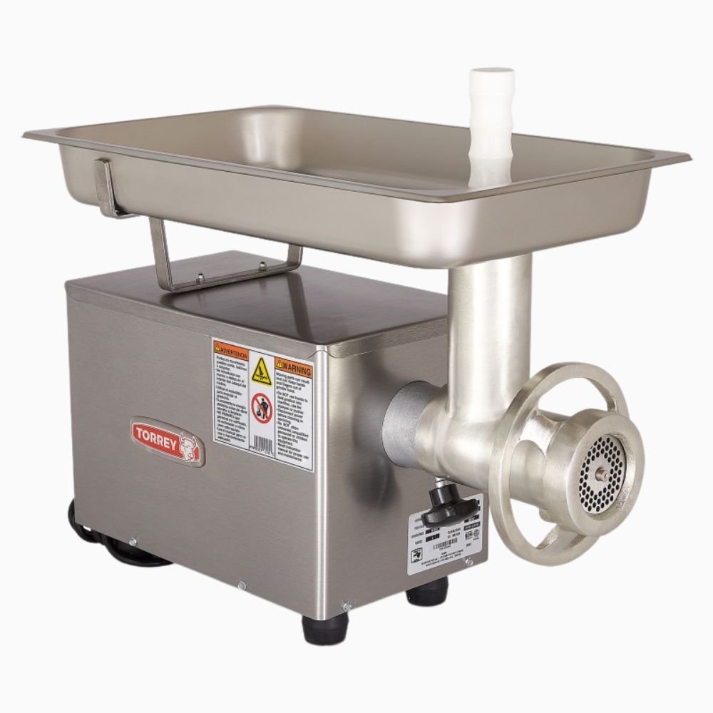 Torrey M-12-Fs 0M12Fs Molino Transmision Engranes Motor 3/4 Hp Monofasico Acero Inoxidable - Molinos de Carne - Torrey - KitchenMax Store