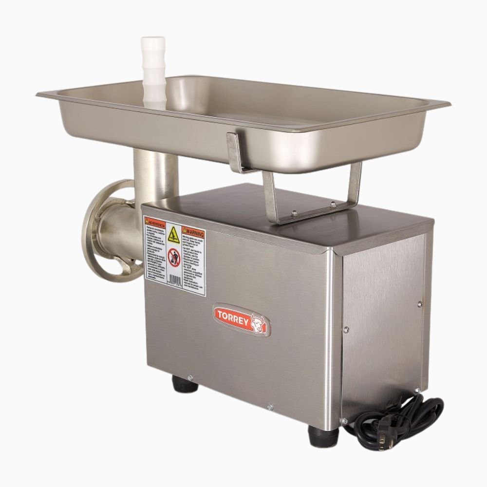 Torrey M-12-Fs 0M12Fs Molino Transmision Engranes Motor 3/4 Hp Monofasico Acero Inoxidable - Molinos de Carne - Torrey - KitchenMax Store