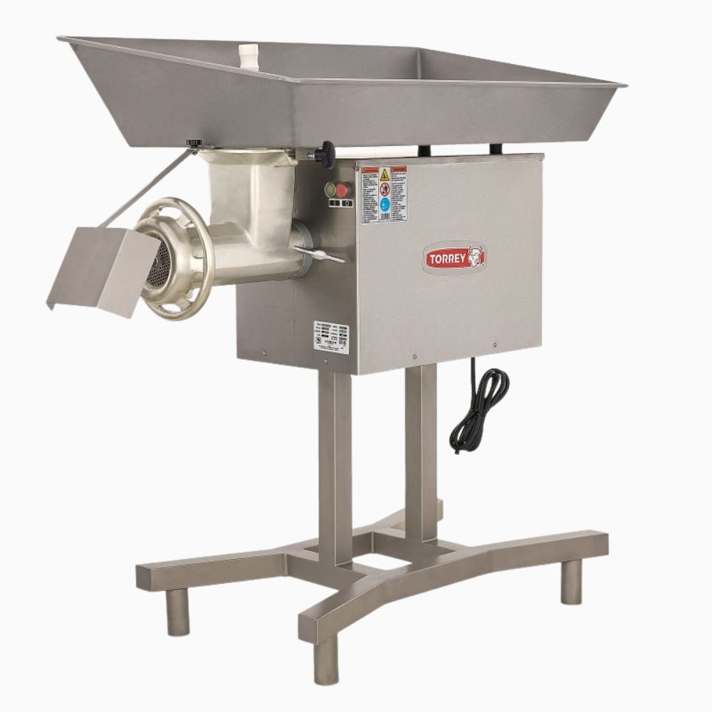 Torrey M-32-5Hp 0M325 Molino Transmision Engranes Motor 5 Hp Trifasico Acero Inoxidable - Molinos de Carne - Torrey - KitchenMax Store