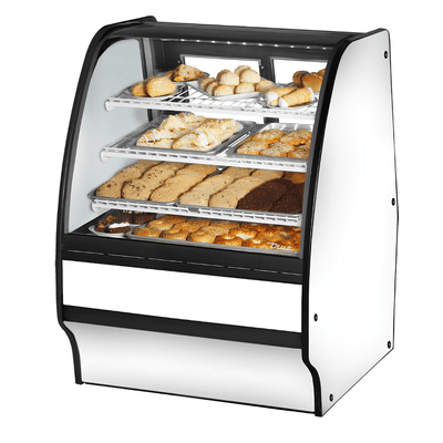 Vitrina Exhibidora True TGM-DC-36-SC/SC-W-W, en acero inoxidable.