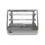 Vitrina Rhino VICAMO-160L, vitrina caliente sobre mostrador, en acero inoxidable.