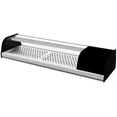 VITRINA ASBER ACTC-55 SL HC | Vitrina Exhibidora Mostrador | Cristal Curvo | 2 Puertas | 138.7 cm | Acero Inoxidable | Zona de Alimentos Refrigerados Pastelería | Repostería Tienda Abarrotes Carnicería Alimentos Refrigerados Pasteles Postre Tienda Cremería Super Mercado 