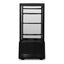 VITRINA REFRIGERADA RHINO VIVEPA-3 | Vitrina Refrigerada Vertical Panorámica | Capacidad 80 L | 4 Lados de Vidrio | Cafetería Pastelería Tienda