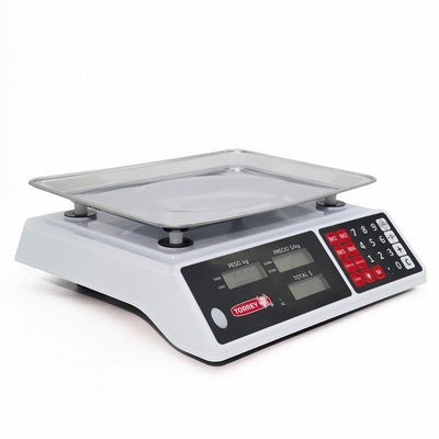 Báscula Torrey SXE40-LC DFASXE40002, abarrotes carnicería mercado, en acero inoxidable.