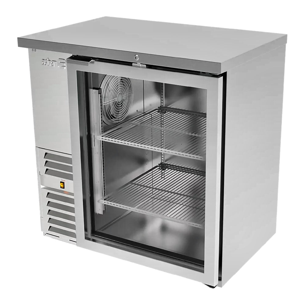 Refrigerador Contra Barra Asber ABBC-24 60 Sg Hc, en acero inoxidable.