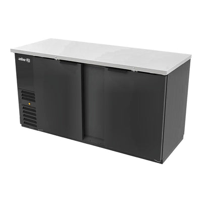 Refrigerador Contra Barra Asber ABBC-68 Hc, en acero inoxidable.