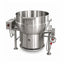 Marmita Madipsa M80GF fija a gas, 80 litros, acero inoxidable 304, para cocina institucional, comedores, hospitales y restaurantes