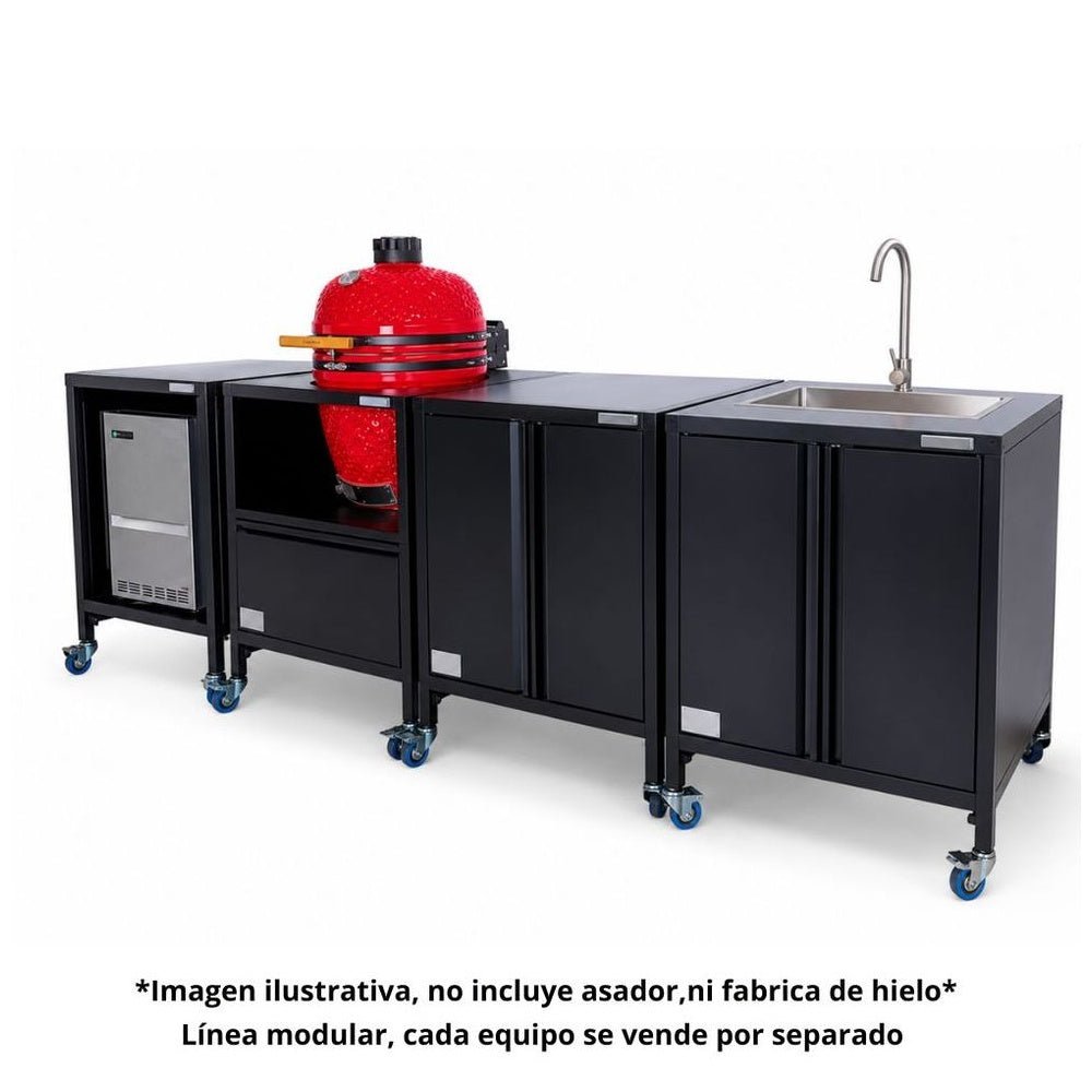 Mesa para Kamado Torrey MKB-76 CQHKC026045, mesa base para asador kamado, en acero inoxidable.