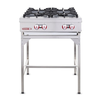 Parrilla Torrey PAJ-4QG CQPAJ004039, parrilla a gas 4 quemadores, en acero inoxidable.