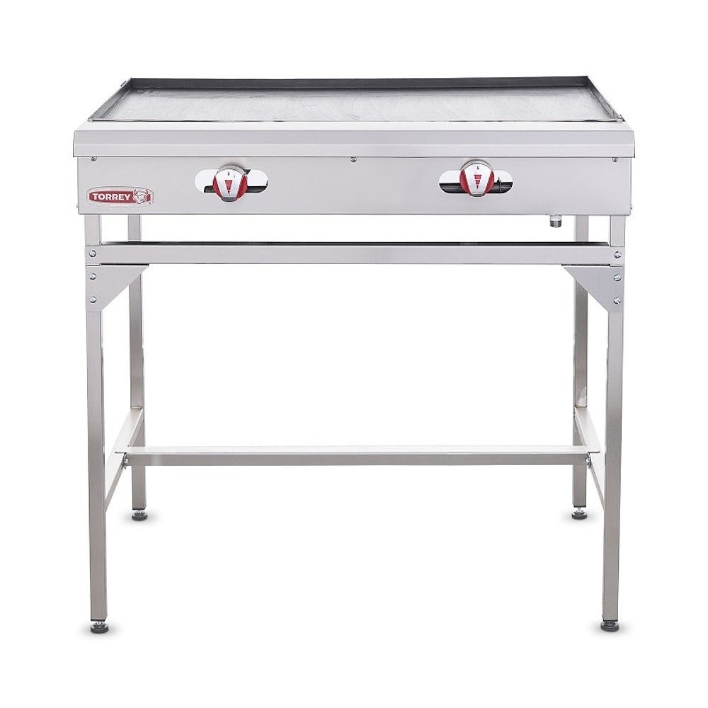 Plancha Torrey PLJ-1200 CQPLJ120041, plancha a gas, en acero inoxidable.