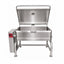 Sartén Madipsa S120E eléctrico, 120 litros, 15 kW 220V trifásico, acero inoxidable 304, tapa embisagrada, volteo automático para restaurantes y cocina industrial