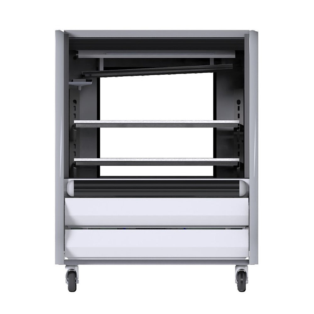 Vitrina Torrey TEM100B R290 1026476, vitrina refrigerada exhibidora, en acero inoxidable.