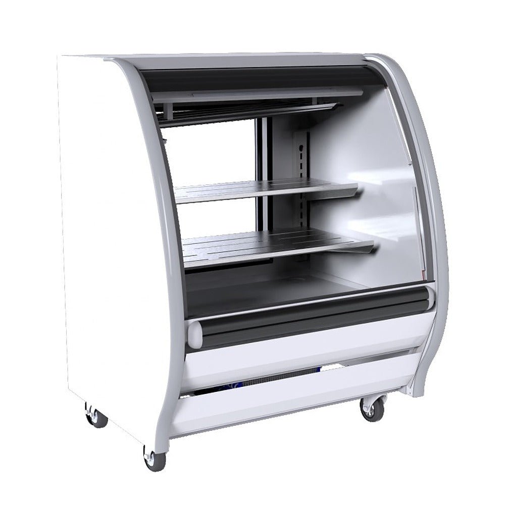 Vitrina Torrey TEM100B R290 1026476, vitrina refrigerada exhibidora, en acero inoxidable.