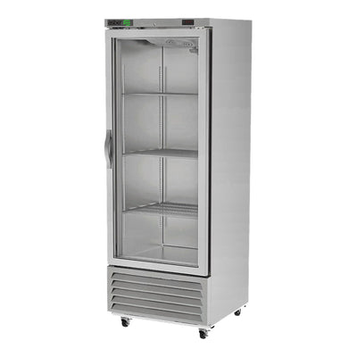 Refrigerador Asber ARR-17-G-H Hc, refrigerador vertical, en acero inoxidable.